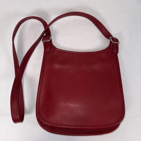 Vintage Red Leather Bag - Picture 5 of 7